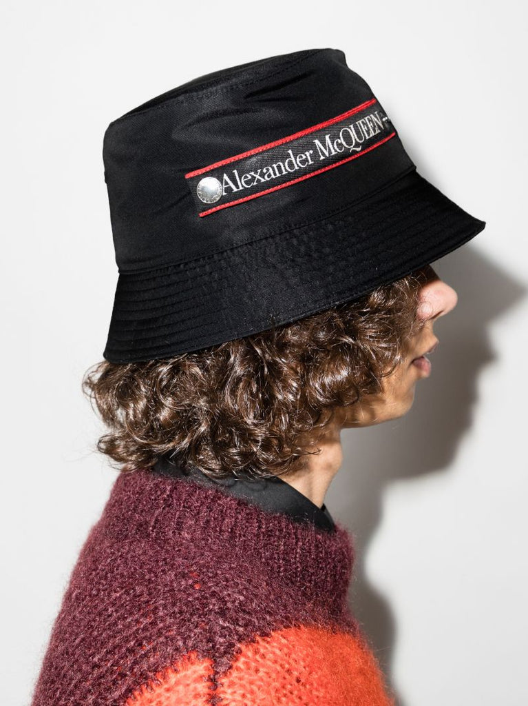 Black Graffiti Logo Bucket Hat