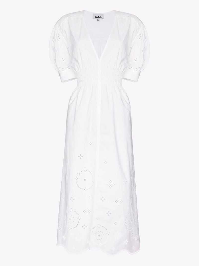 Broderie Anglaise Midi Dress