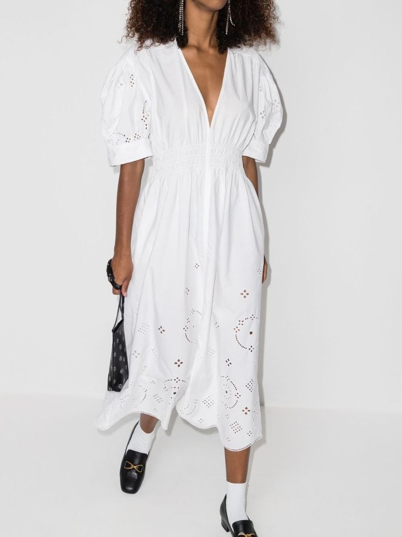 Broderie Anglaise Midi Dress