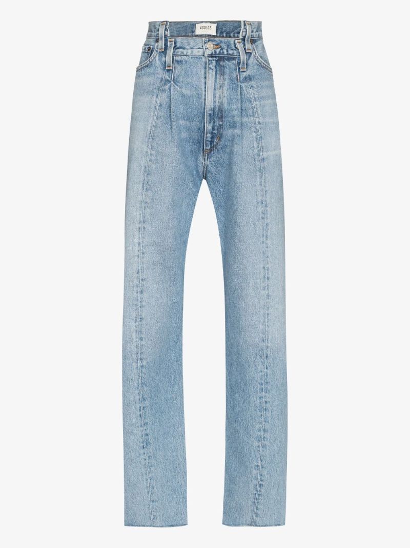 Angled Wide Leg Jeans
