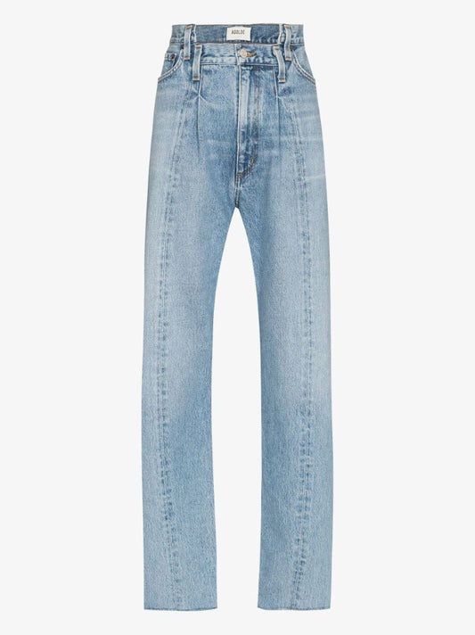 Angled Wide Leg Jeans