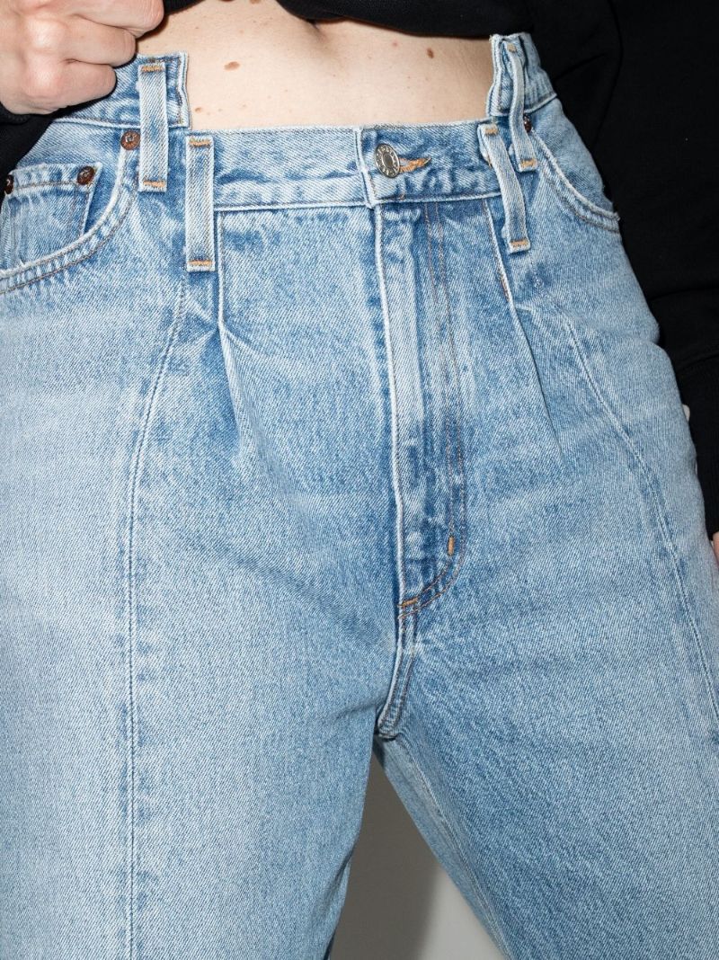 Angled Wide Leg Jeans