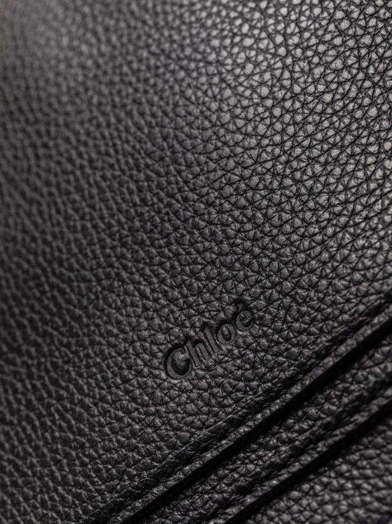 Black Marcie Large Leather Tote Bag