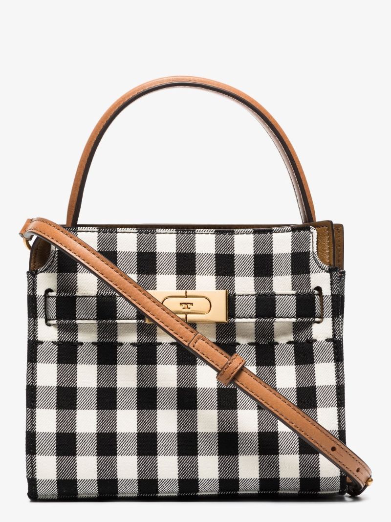 Black and White Lee Radziwill Petite Tote Bag