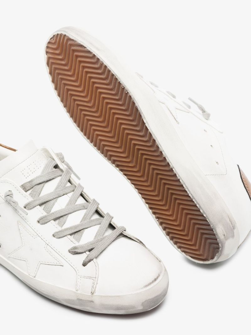 White Super-star Leather Sneakers