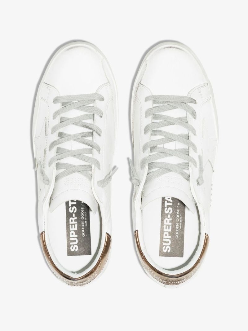 White Super-star Leather Sneakers