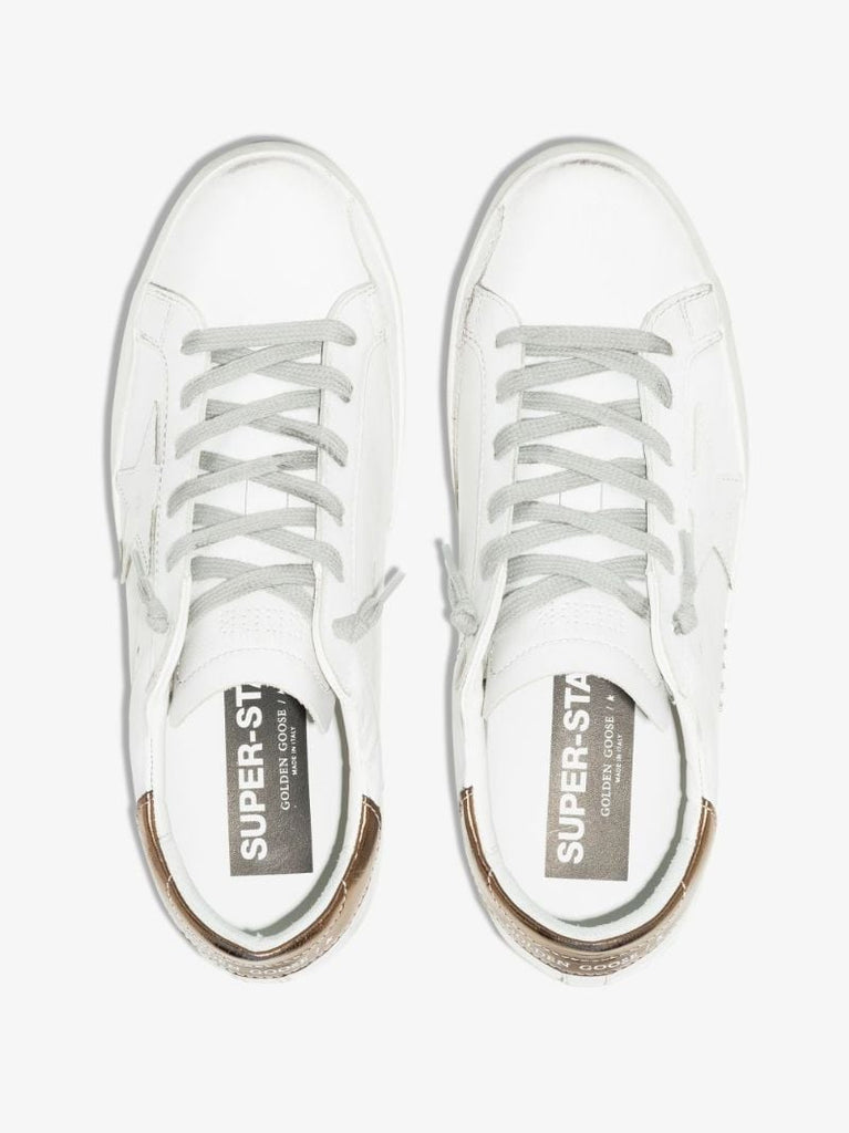 White Super-star Leather Sneakers