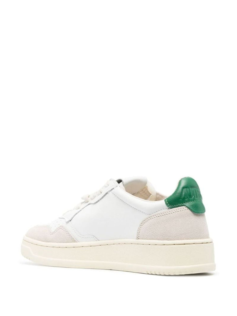 White Medalist Leather Low-top Sneakers