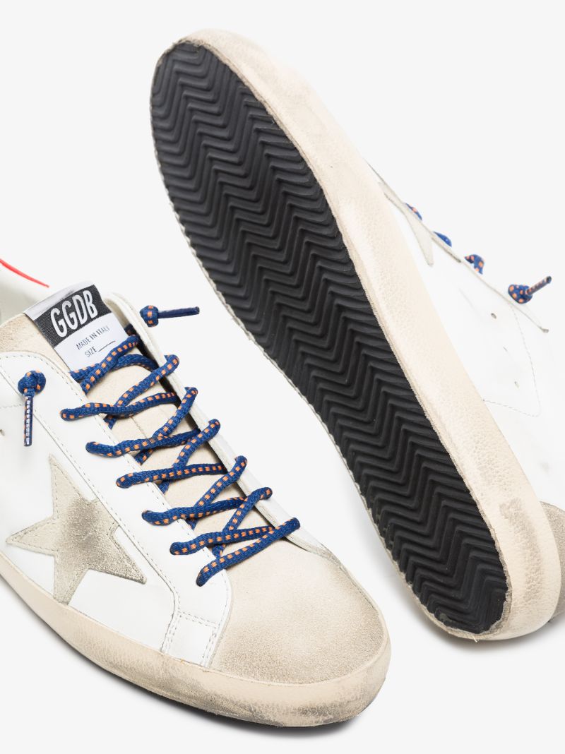White Super-star Leather Sneakers