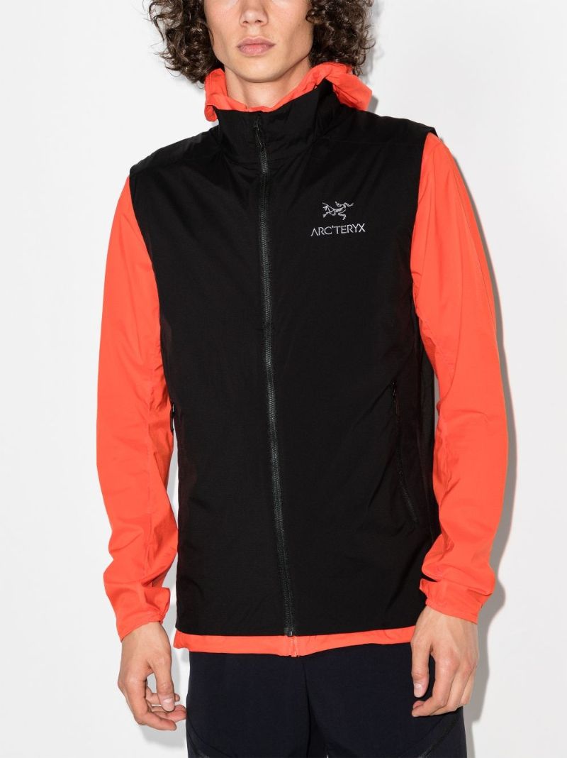 Logo-detail Zip-up Gilet