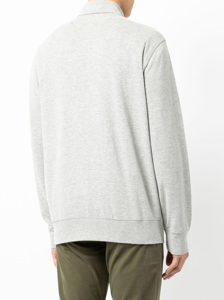 Grey Half Zip Jersey Pullover