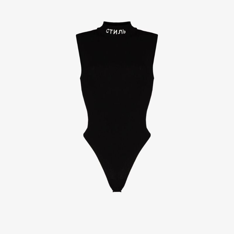 Ctnmb High Neck Sleeveless Bodysuit