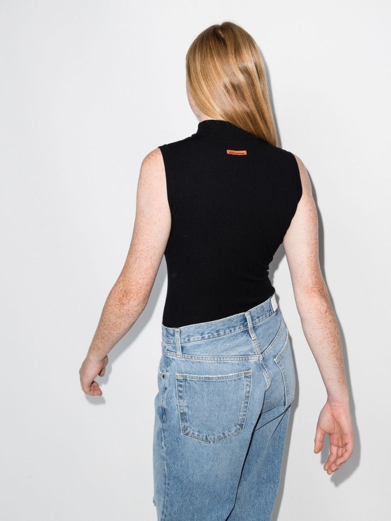 Ctnmb High Neck Sleeveless Bodysuit