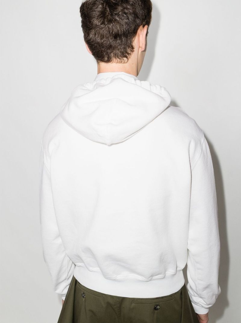 Split Heron Print Hoodie