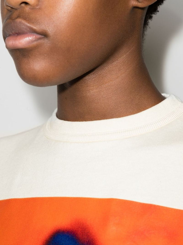 Censored Heron Print Oversized T-shirt