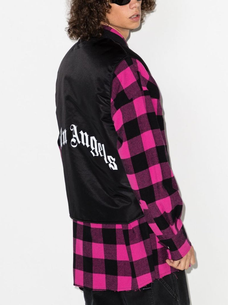 Logo Print Cropped Gilet