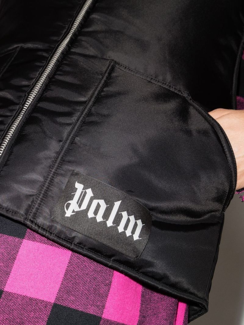 Logo Print Cropped Gilet
