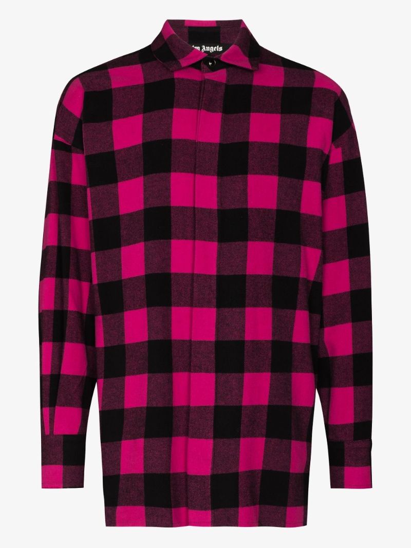 Logo Print Checked Shirt