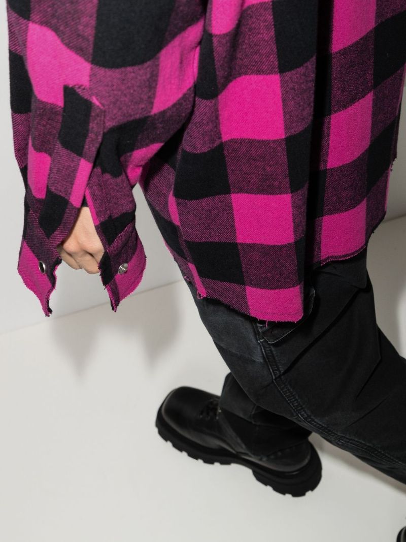 Logo Print Checked Shirt