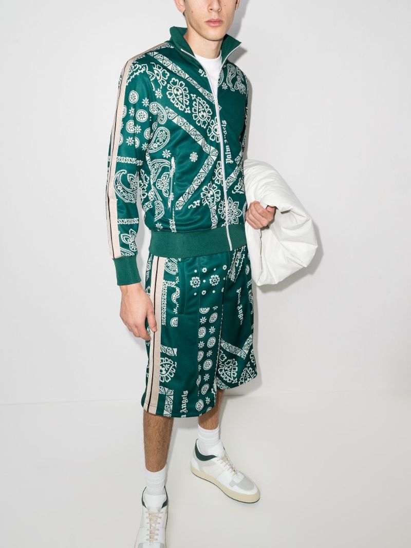 Bandana Print Track Jacket