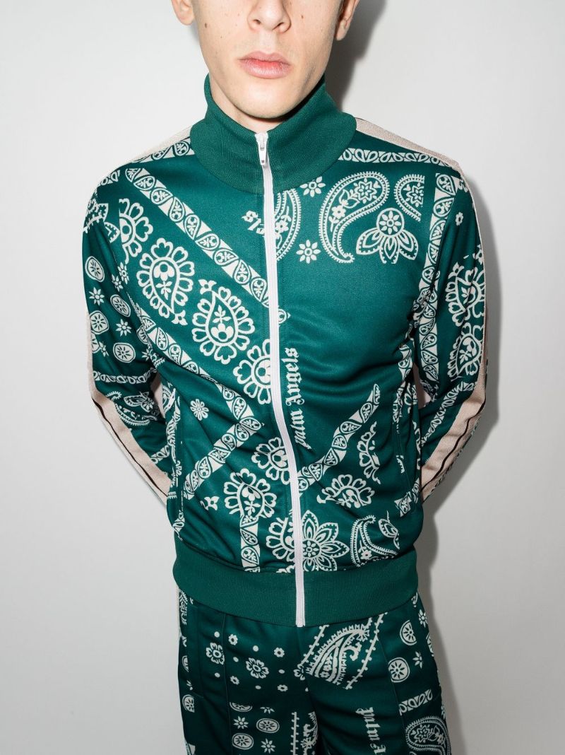 Bandana Print Track Jacket