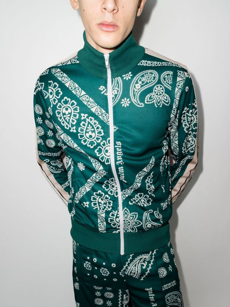 Bandana Print Track Jacket