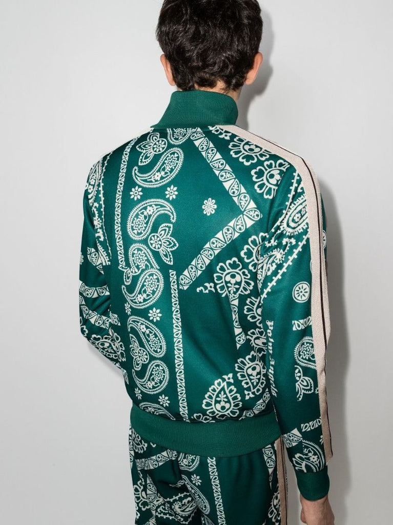 Bandana Print Track Jacket