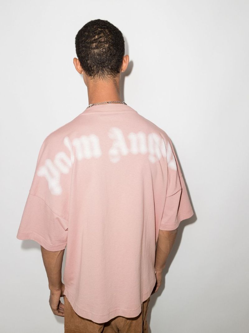 Blurred Logo Cotton T-shirt