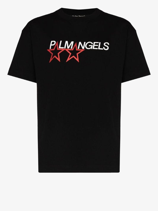 Racing Star Logo Print T-shirt