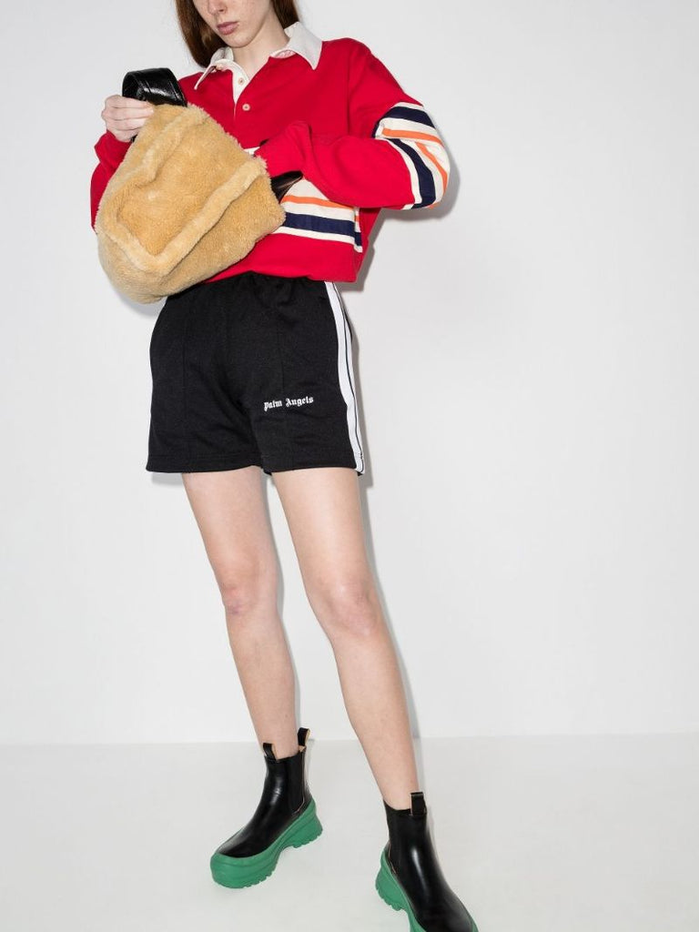 Logo Print Track Shorts