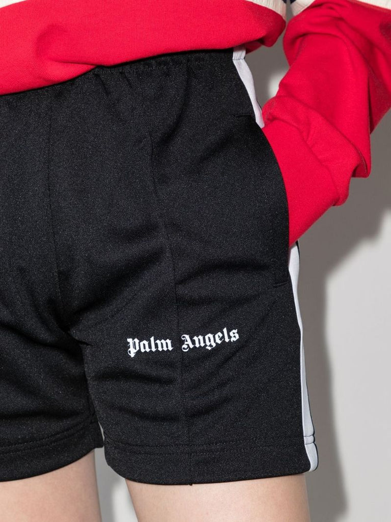 Logo Print Track Shorts