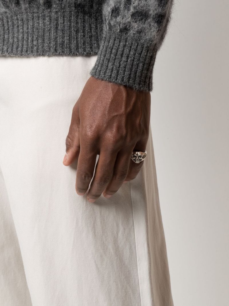 Sterling Silver Cranium Chunky Ring
