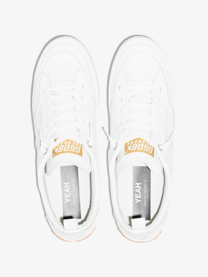 White Yeah Leather Low Top Sneakers