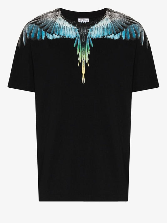 Wings Print Cotton T-shirt