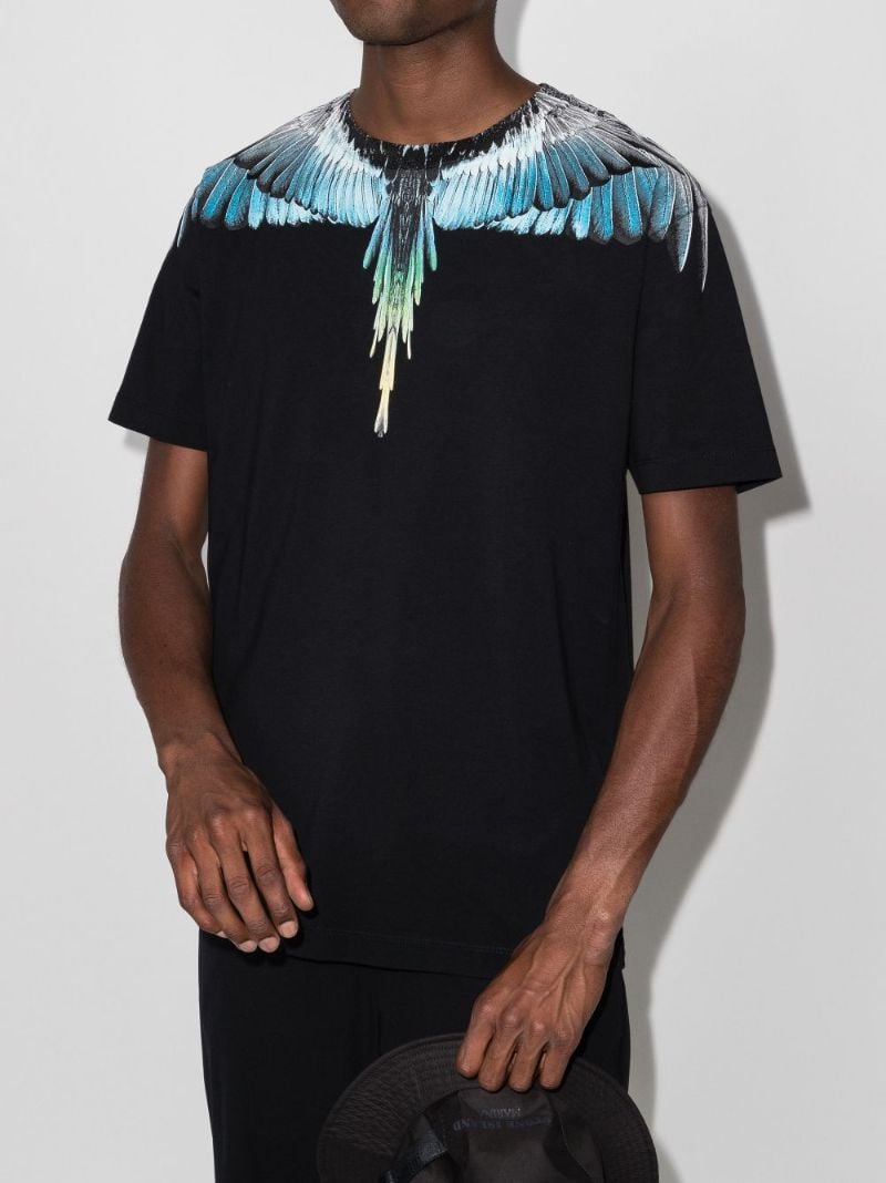 Wings Print Cotton T-shirt