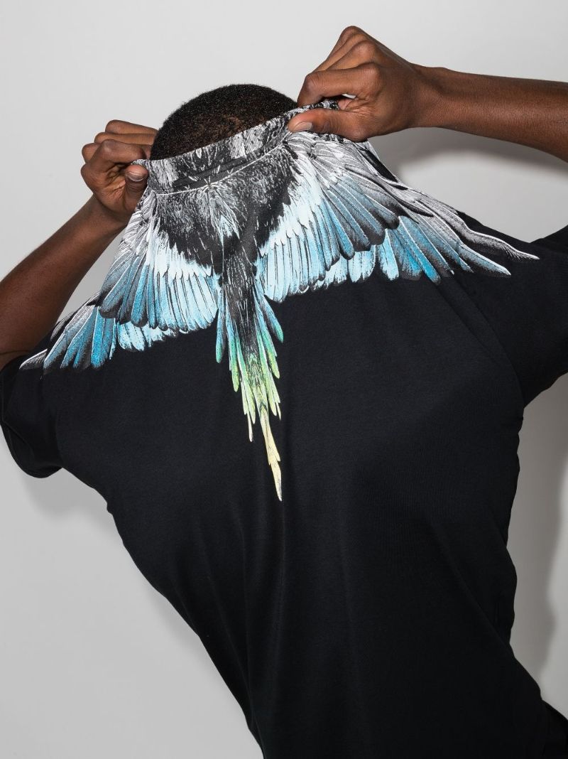 Wings Print Cotton T-shirt