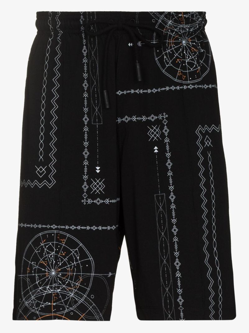 Astral Print Track Shorts