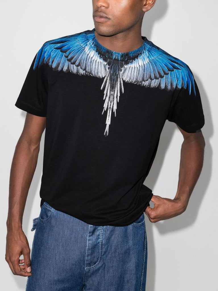 Wings Print Cotton T-shirt