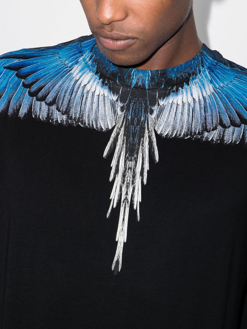 Wings Print Cotton T-shirt