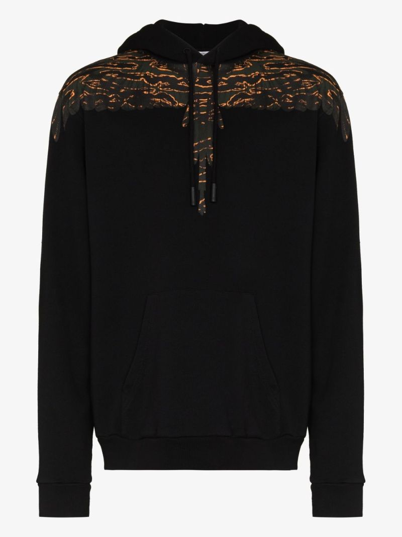 Camou Wings Print Hoodie
