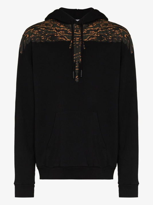 Camou Wings Print Hoodie