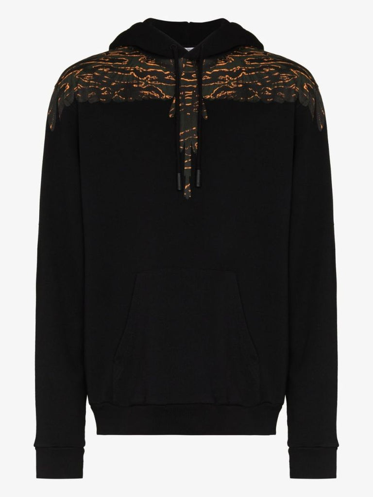 Camou Wings Print Hoodie