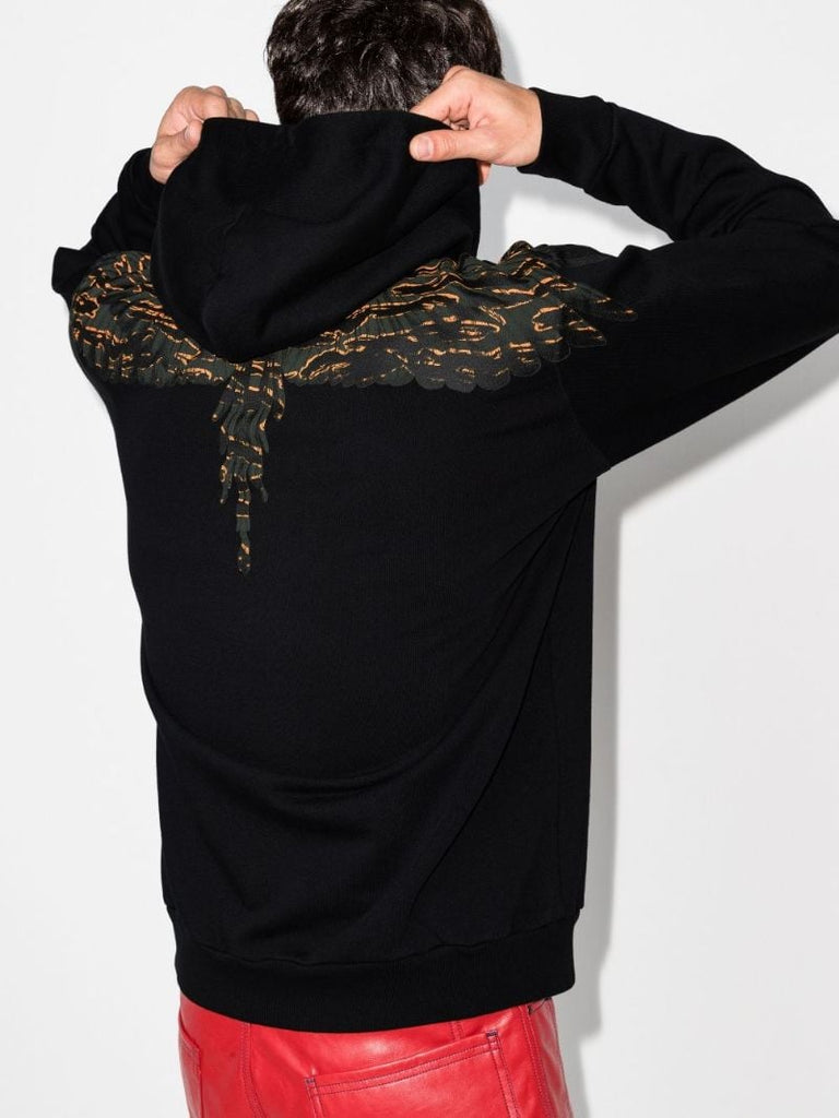 Camou Wings Print Hoodie
