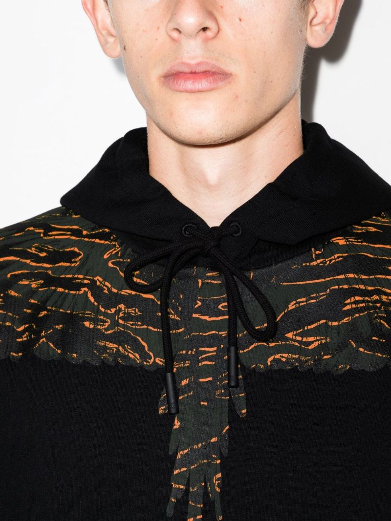 Camou Wings Print Hoodie