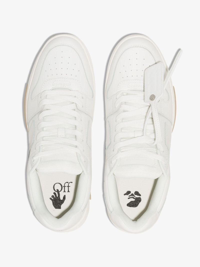 White Out of Office Leather Sneakers