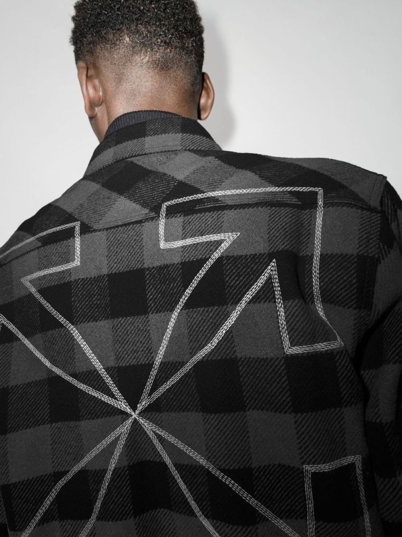Arrows Print Flannel Shirt