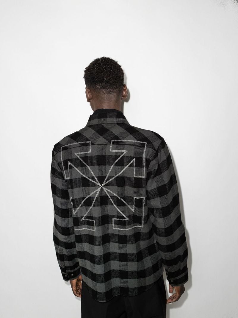 Arrows Print Flannel Shirt