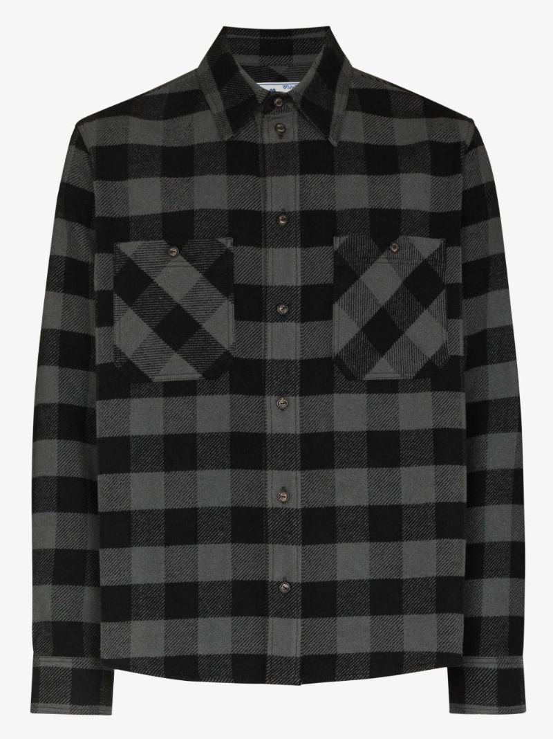 Arrows Print Flannel Shirt