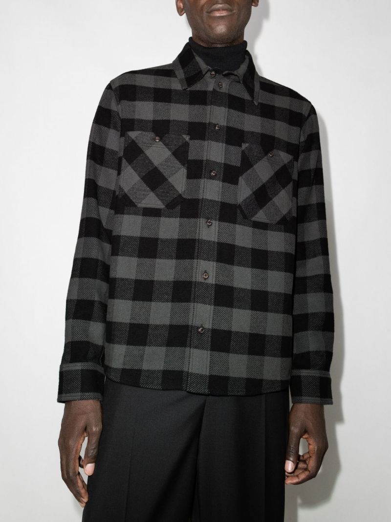 Arrows Print Flannel Shirt