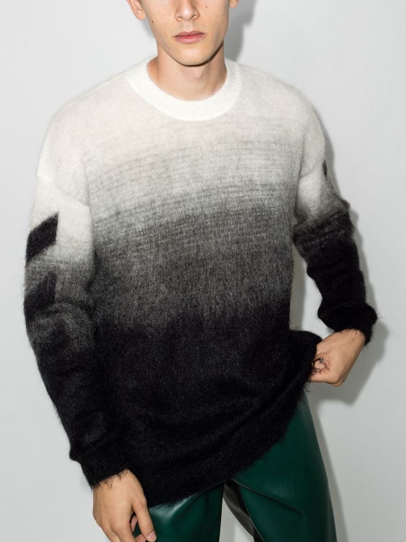 Brushed Knit Arrows Sweater